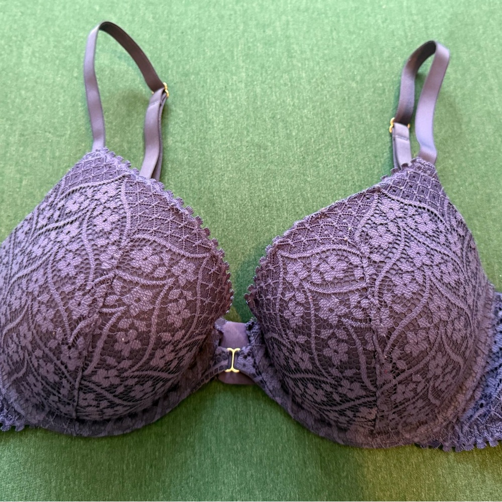 Aerie Lace Bra 36C in Deep indigo color